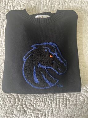 Black Crewneck/Sweater Boise Broncos Emerson Street Clothing Co Small 100%cotton